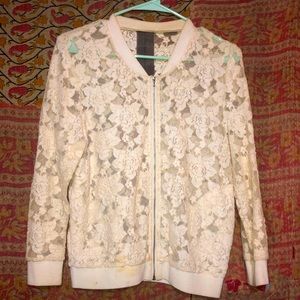 Moon 🌝 Collection Lace Bomber Cardigan